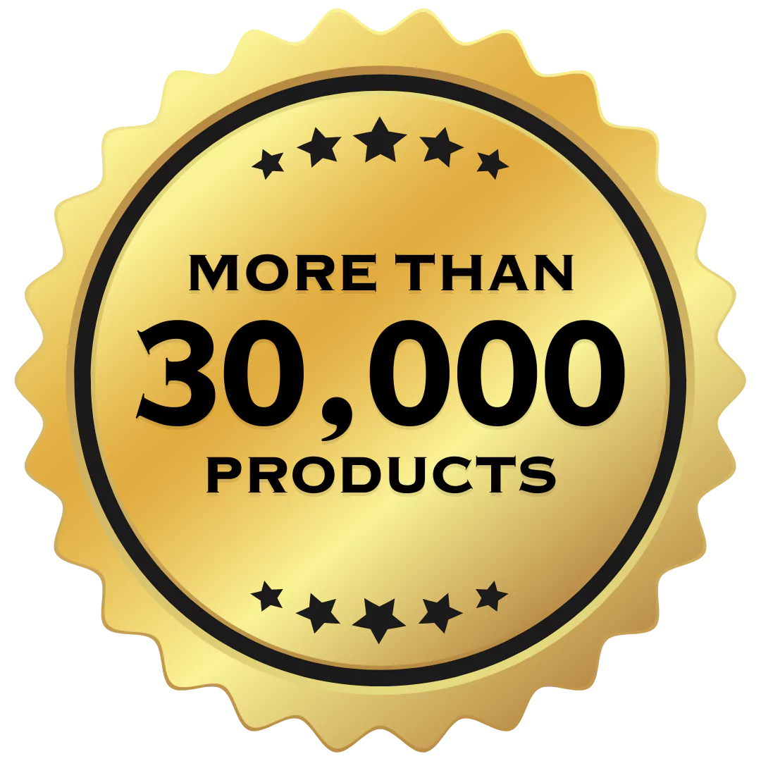 Over 30K Products Badge